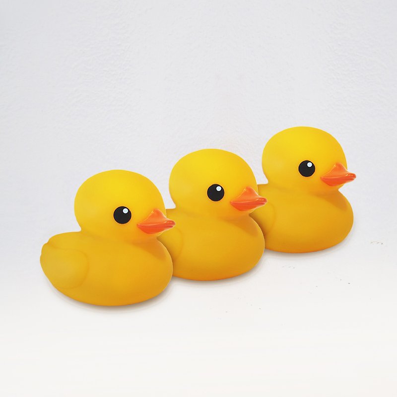 官方版黃色小鴨 | 三入 - 玩偶/公仔 - 塑膠 橘色