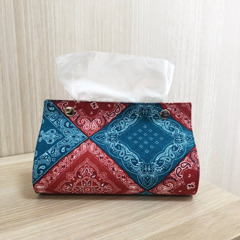 Teng's Border / Totem / Toilet Paper Wrapping Tissue Box - Tissue Boxes - Cotton & Hemp 