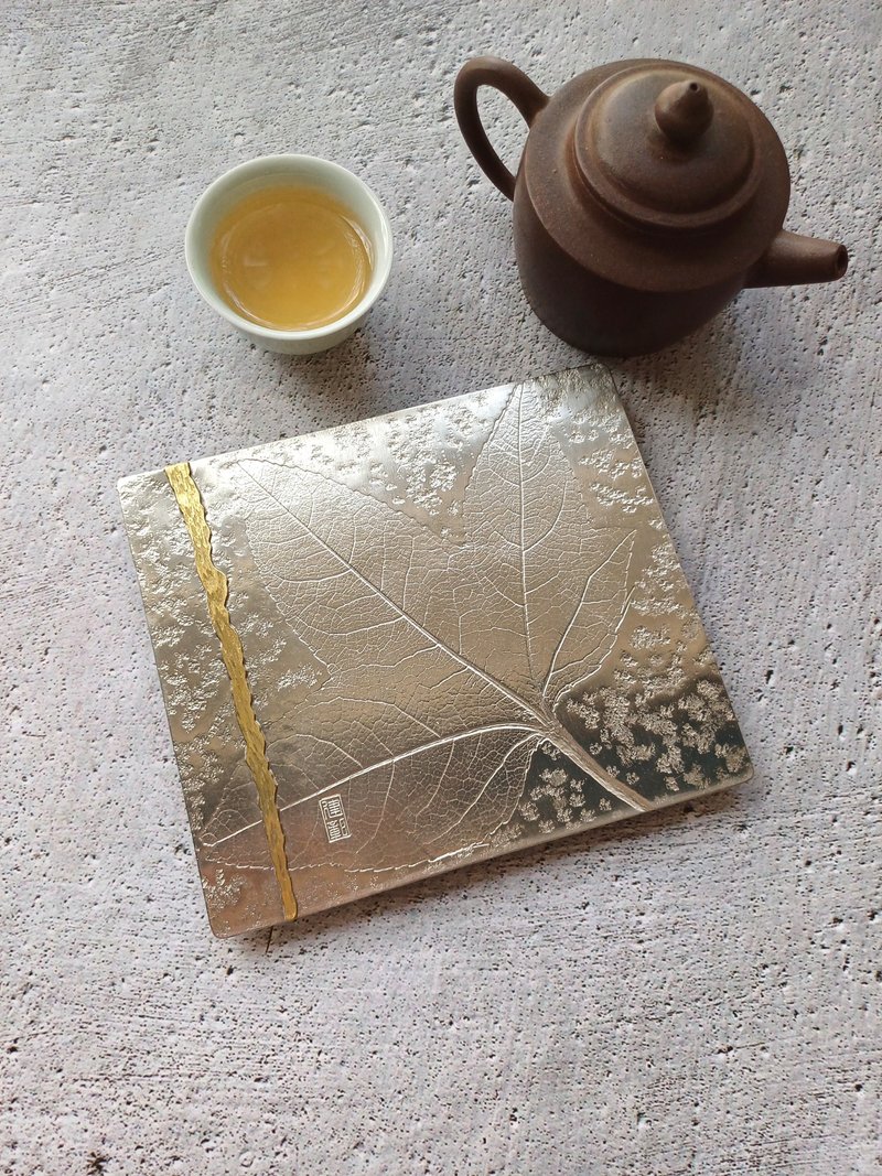 手製純錫急須台【小滿-拾光】 - 茶壺/茶杯/茶具 - 其他金屬 銀色