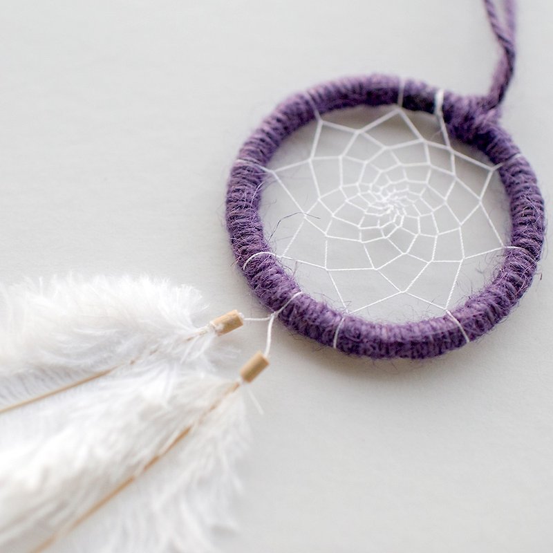 Dream Catcher Material Pack 8cm - Freedom of Drifting (Dark Purple) - Handmade DIY Gift - Other - Other Materials Purple