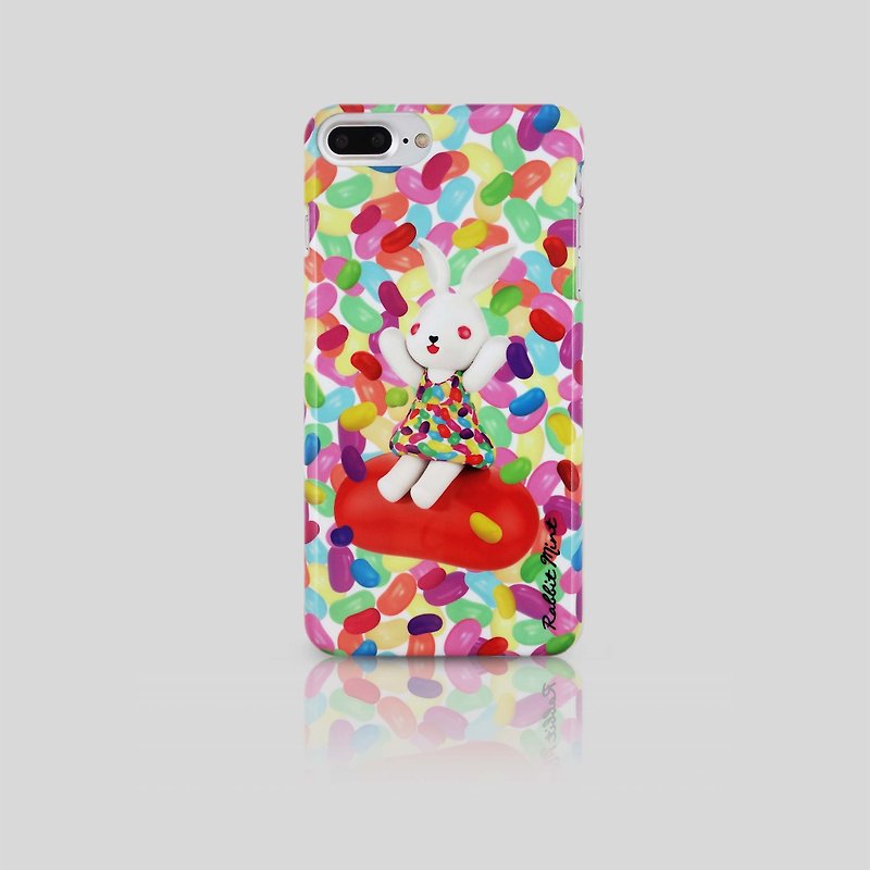 (Rabbit Mint) Mint Rabbit Phone Case - Bu Mali Candy Merry Boo Jelly Bean - iPhone 7 Plus (M0020) - Phone Cases - Plastic Multicolor