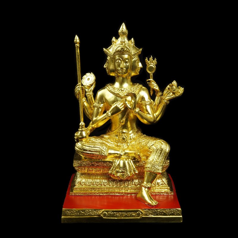 瓦霹布里寺龍普宏2547供奉型四面佛(大型-高25.2公分) - 公仔/玩偶 - 其他材質 