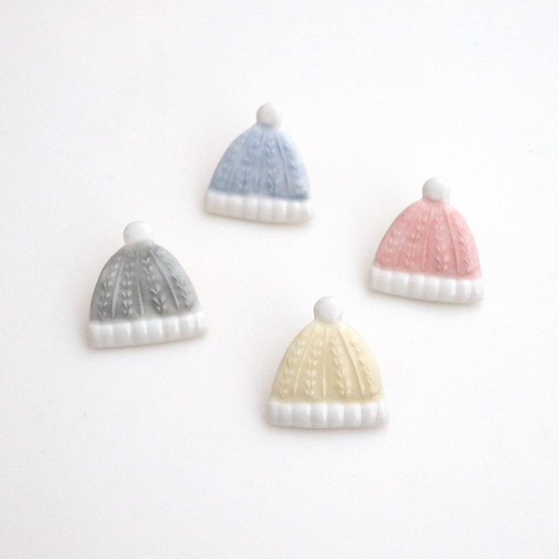 Hat brooch - เข็มกลัด - เครื่องลายคราม สึชมพู