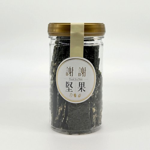 謝謝堅果 【海苔堅果脆片】(時尚迷你密封罐)(非油炸,不死鹹)(素食)