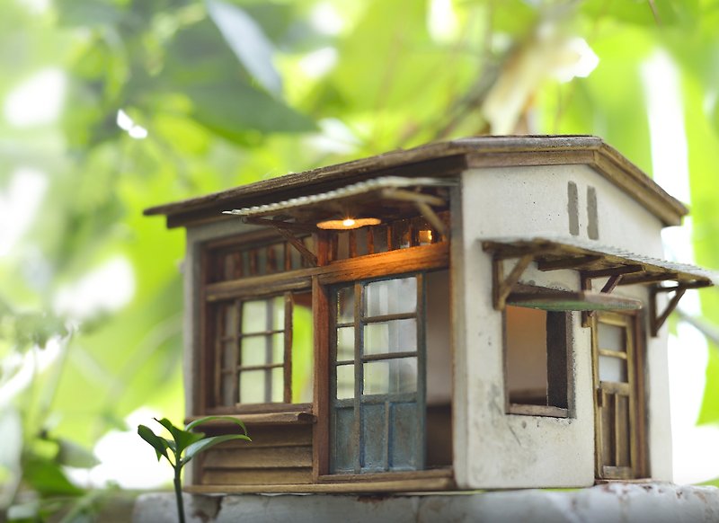 Old House Creation--Old Country House (Customized) - ของวางตกแต่ง - ปูน สีนำ้ตาล