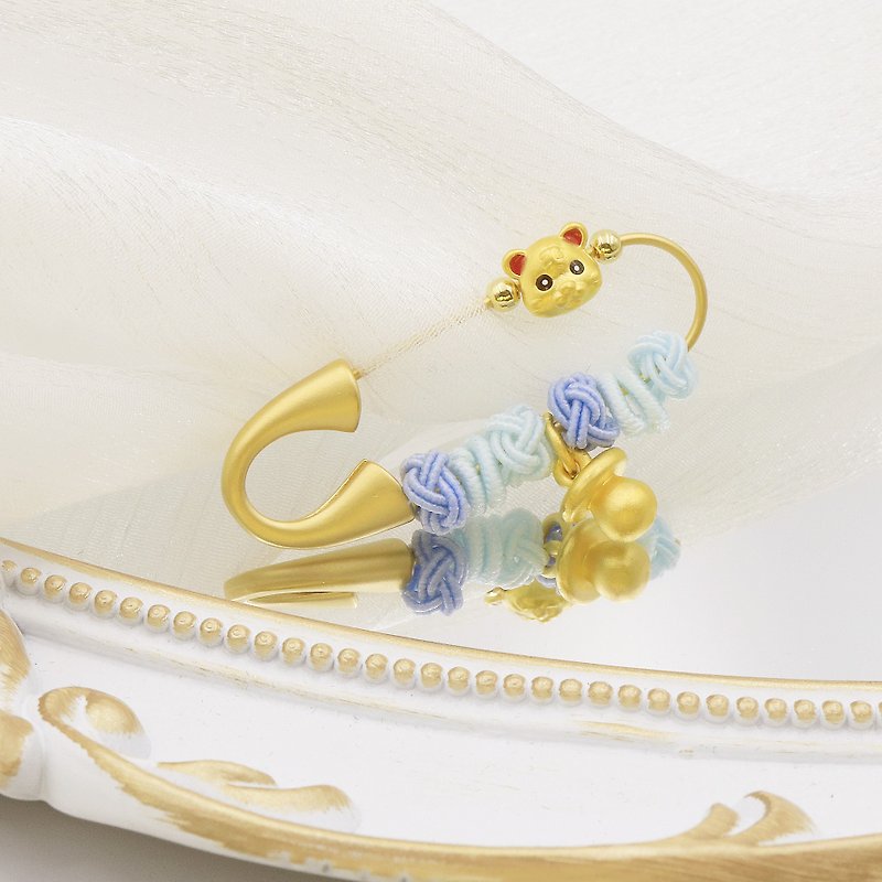 Kimura&#39;s original moon gift / golden tiger baby pacifier safe needle full moon birthday gift / newborn gift