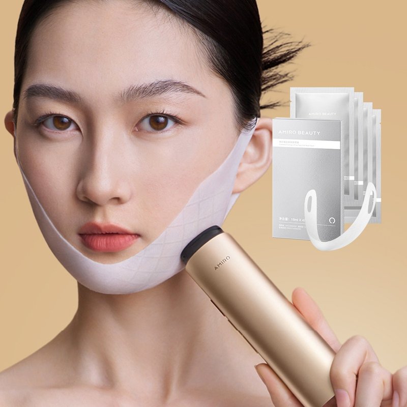 AMIRO BEAUTY 煥時提拉緊緻面頸膜 V臉/下顎線/保養/拉提/消水腫 - 面膜/凍膜/泥膜 - 其他材質 銀色
