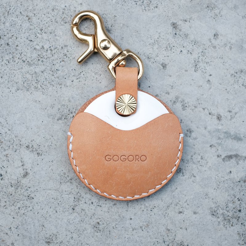 gogoro/gogoro2 鑰匙專用皮套 Key holder / Pueblo磨砂系列 原色 - 鑰匙圈/鎖匙扣 - 真皮 黃色