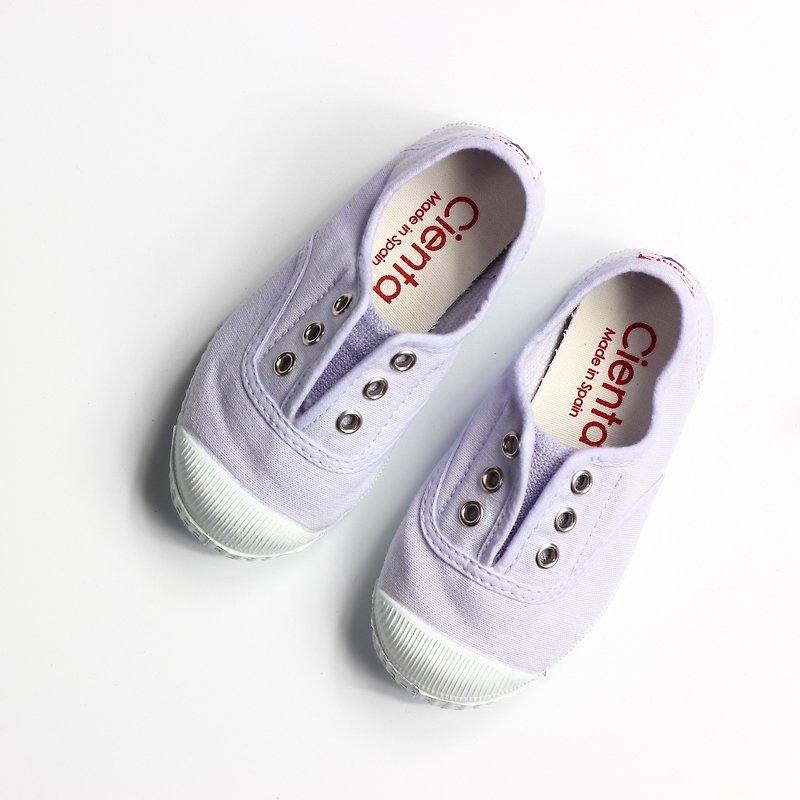 西班牙國民帆布鞋 CIENTA 大人尺寸 淡紫色 香香鞋 70997 13 - 女款休閒鞋 - 棉．麻 紫色