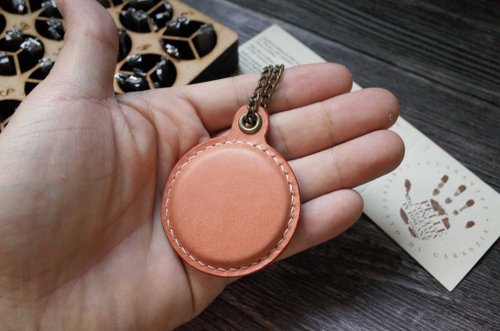 IPPI手作革物 造型悠遊卡 晶片吊飾-A款-香檳粉