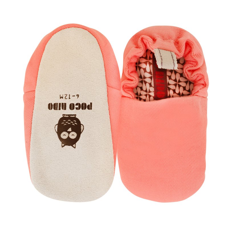 Poco Nido (UK) Baby/BB Shoe/Kids learning Shoe - Plain Shell Pink - Baby Shoes - Cotton & Hemp 