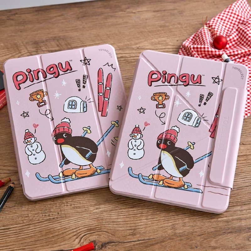 PINGU滑雪強悍磁吸iPad三折/Y折保護殼 - 平板/電腦保護殼/保護貼 - 塑膠 多色