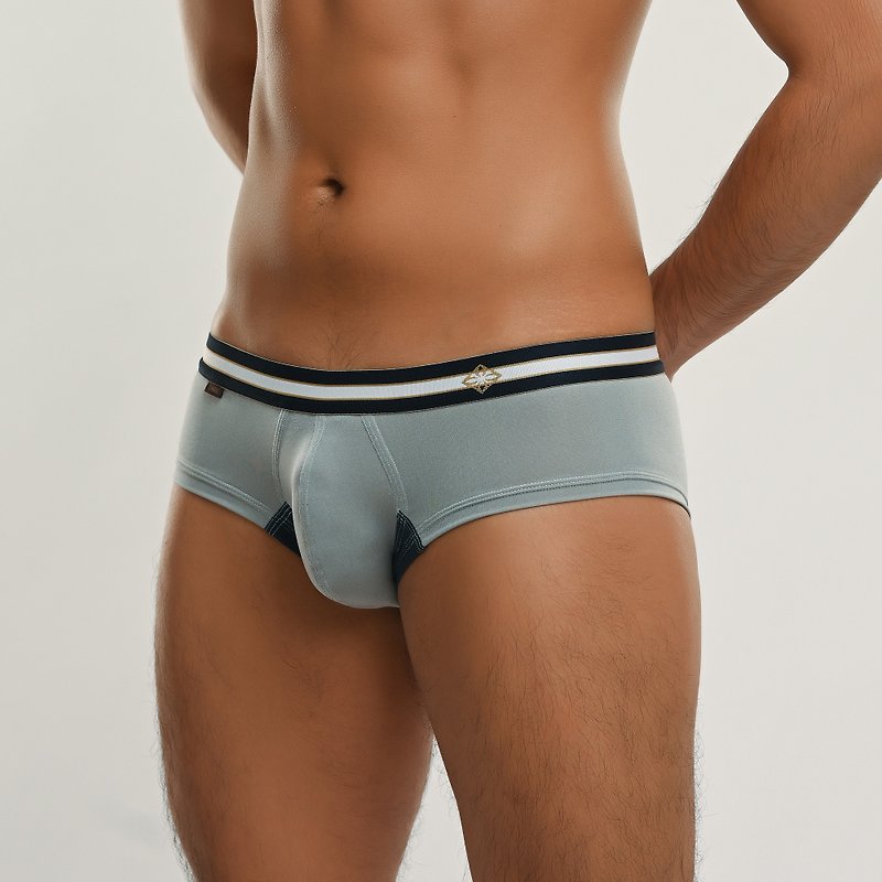 DARE LOW RISE BOXER BRIEF - SILVER STAR - Men's Underwear - Polyester Silver
