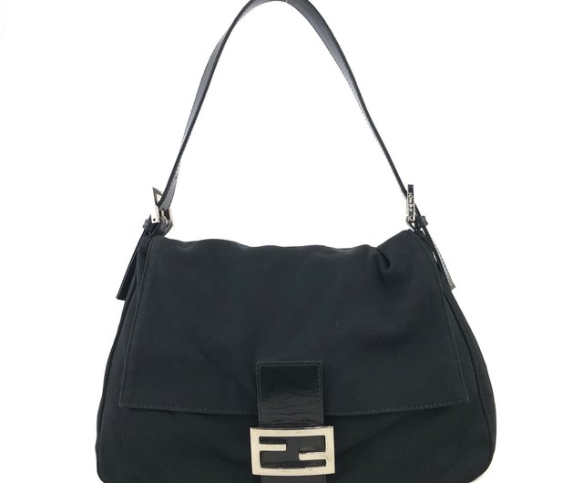 日本直送 名牌中古包 】FENDI ナイロン マンマバケット