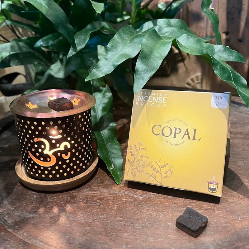 靈魂能量香氛│柯巴脂│手揉香磚 Incense Bricks Copal - 香氛/精油/擴香 - 其他材質 