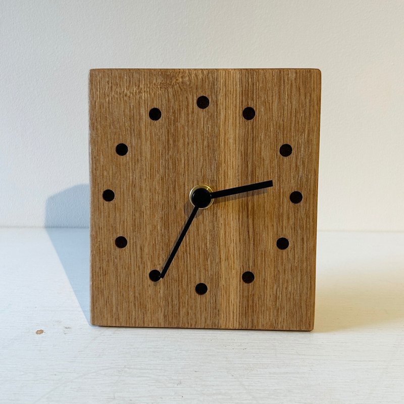 Table Clock Ash - Straight Grain - Clocks - Wood Khaki