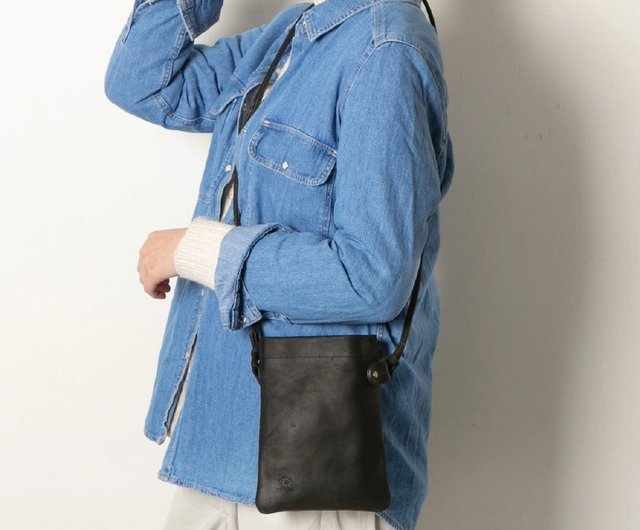 オールレザー サコッシュ ショルダーミニバッグ 鞄 ポーチ bag