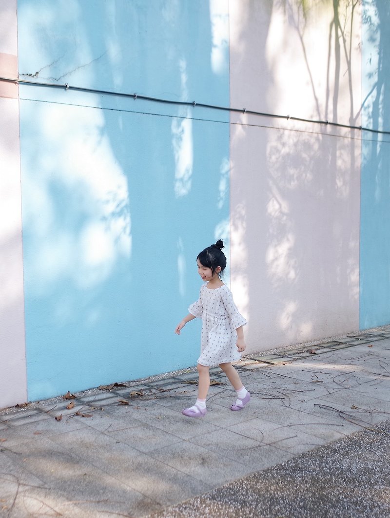 My Little Girl Dress - ชุดเด็ก - ผ้าฝ้าย/ผ้าลินิน ขาว