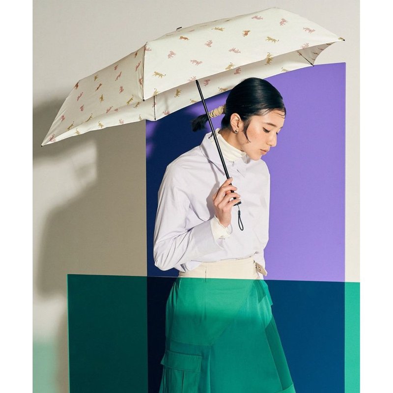 (多色選擇) 獵豹與老虎系列超輕縮骨雨傘 - 雨傘/雨衣 - 防水材質 白色