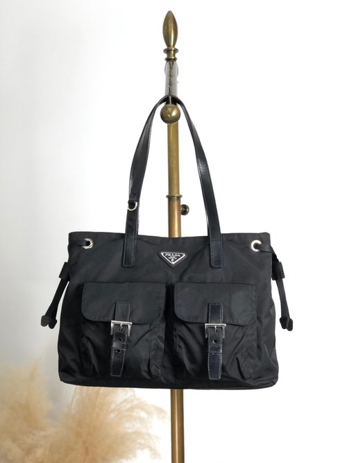 PRADA プラダ トートバッグ ショルダーバッグ レザー ヴィンテージ PRADA プラダ レザー トートバッグ ヴィンテージ ブラウン | ブランド