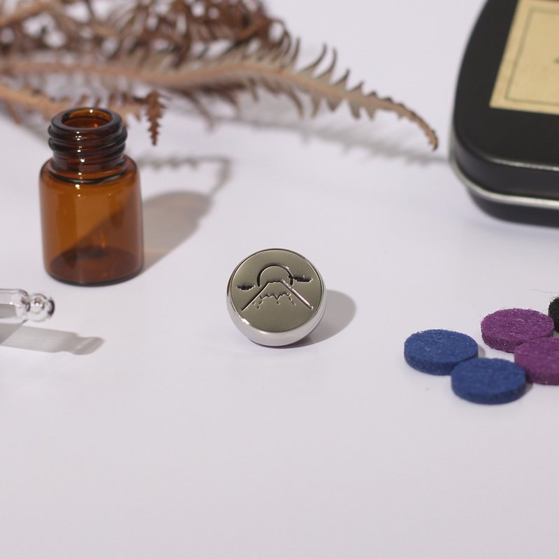 專屬下單 - 早安富士山精油釦 - 香氛/精油/擴香 - 其他材質 透明