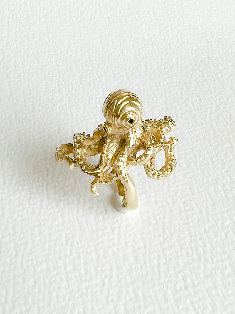 Octopus Brass -Ring (s) - 戒指 - 銅/黃銅 金色
