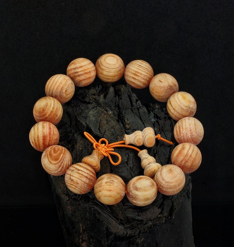 wood beads 15mm bracelet - Bracelets - Wood 