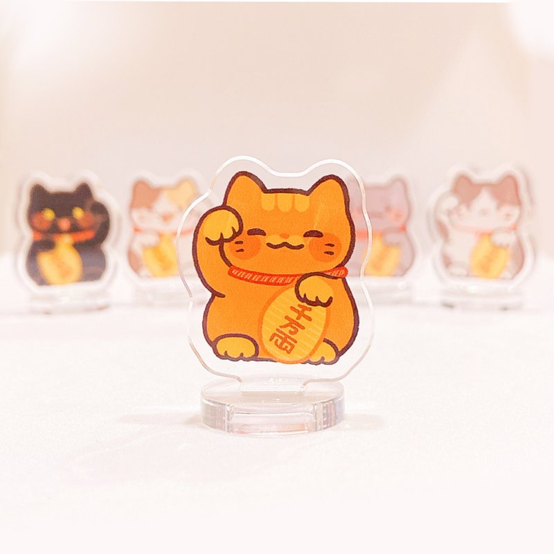 TACO Acrylic Stand - Lucky Cat - Stuffed Dolls & Figurines - Acrylic Multicolor