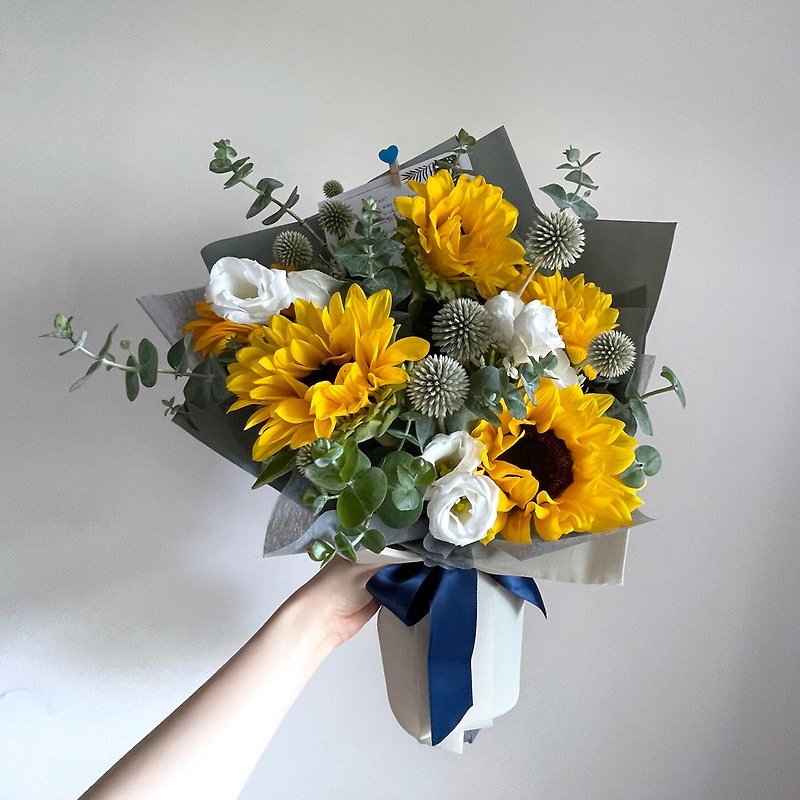 【Flowers】Sunflower natural wind flower bouquet - Other - Plants & Flowers Orange