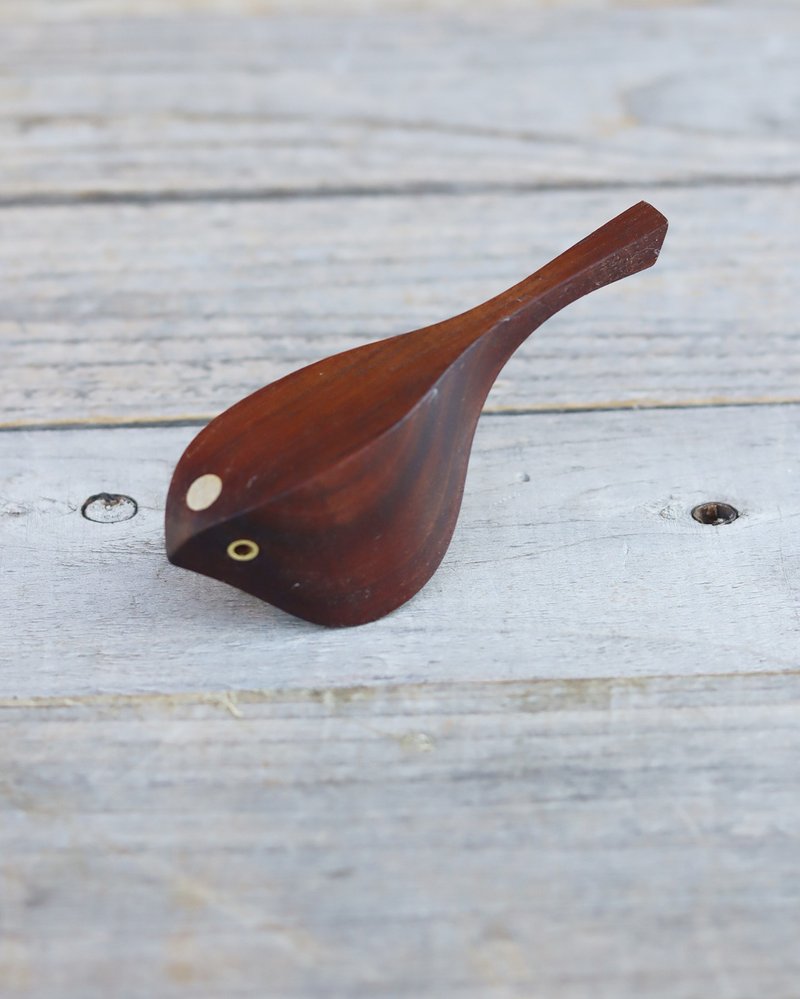 モダンキノコトリ　Sカシラ - 擺飾/家飾品 - 木頭 咖啡色
