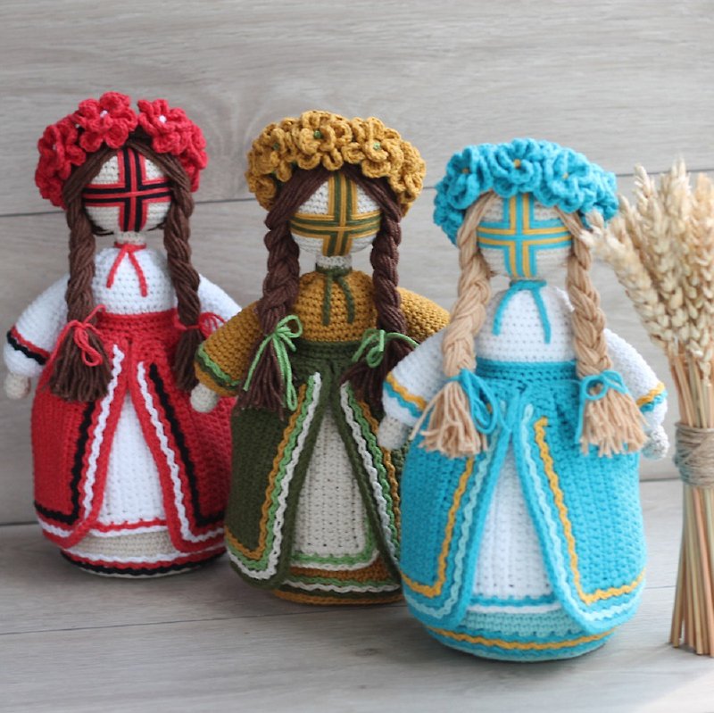Traditional Ukrainian Doll Souvenir, Amulet, Ethnic Doll, Ukrainian Souvenir - Stuffed Dolls & Figurines - Other Materials 