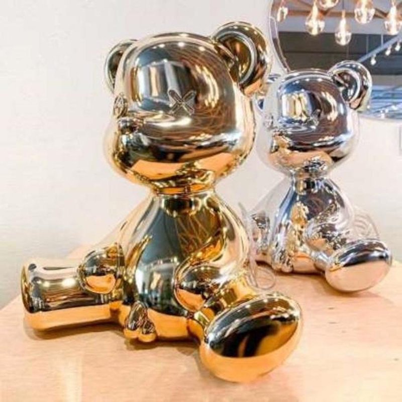 [Taste and Fashion] QEEBOO Teddy Boy Modeling Lamp - Special Metallic Color (2 colors in total) - โคมไฟ - วัสดุอื่นๆ 