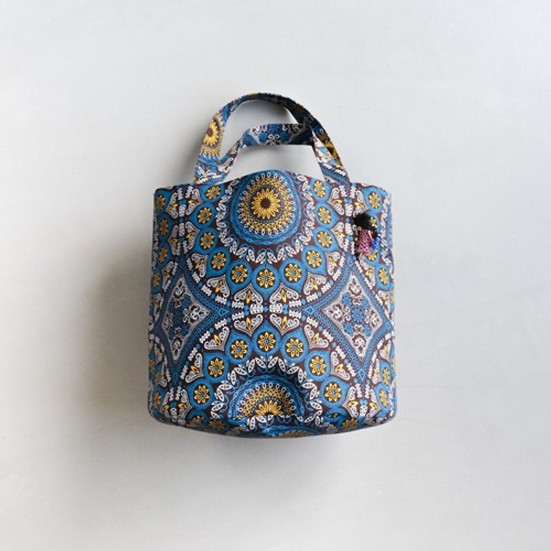 Shue Shue Fabric Bucket Bag [Includes limited edition beaded accessories] - Handbags & Totes - Cotton & Hemp 