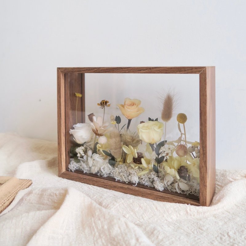 Handmade flower frame experience, dried flower experience, handmade experience, handmade course, Taichung flower arrangement course - จัดดอกไม้/ต้นไม้ - พืช/ดอกไม้ 