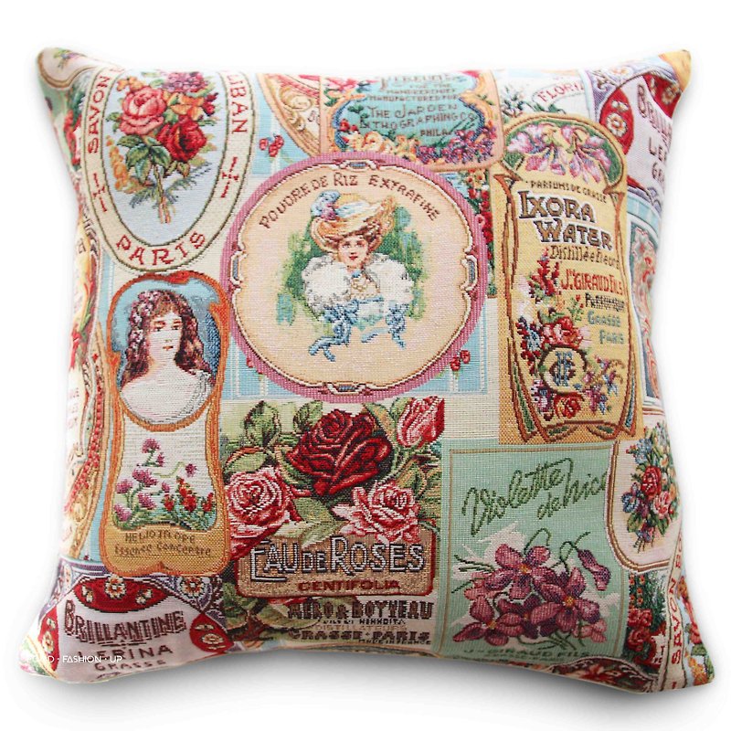 European Royal Jacquard Cushion_Southern French Chanson_Limited to 3 pieces (both sides are different beautiful colors) - Pillows & Cushions - Cotton & Hemp 