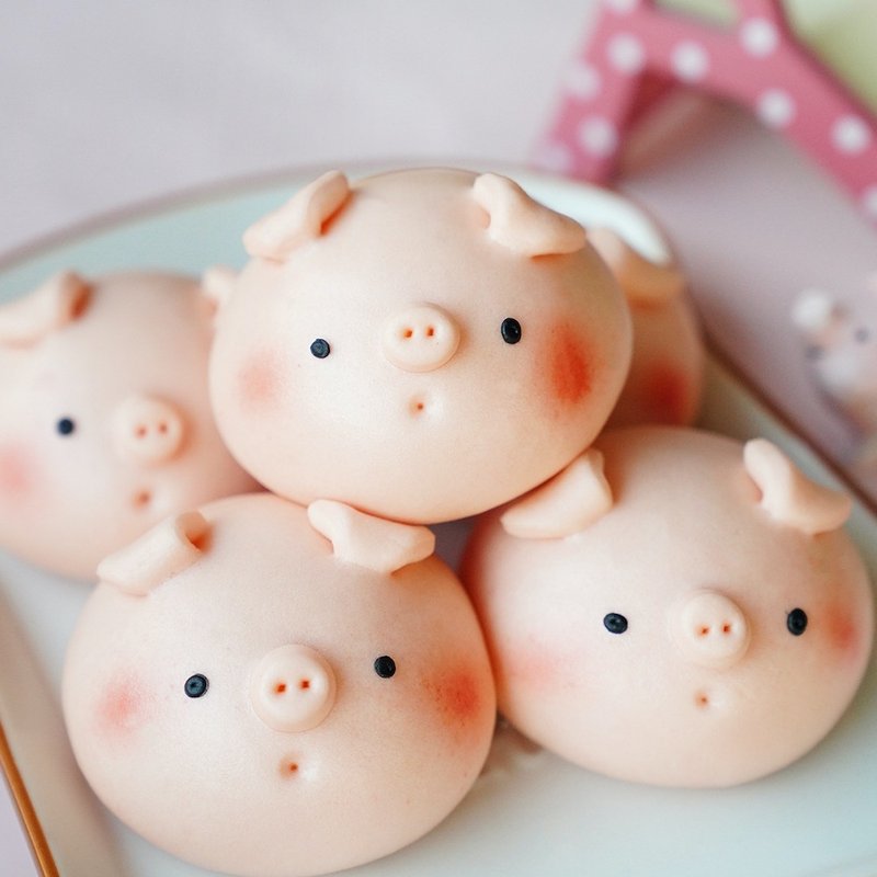 美姬饅頭 小豬鮮乳造型饅頭 一盒6入 - 其他 - 其他材質 