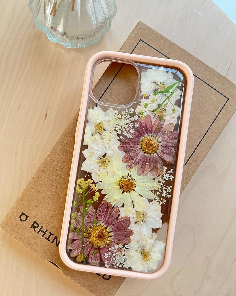 Pressed Flower Phone Case - เคส/ซองมือถือ - อะคริลิค 