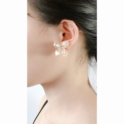 〈ジェーン・エア〉ハンドメイドデザインレジンピアス/イヤリング/イヤリング/アクセサリー