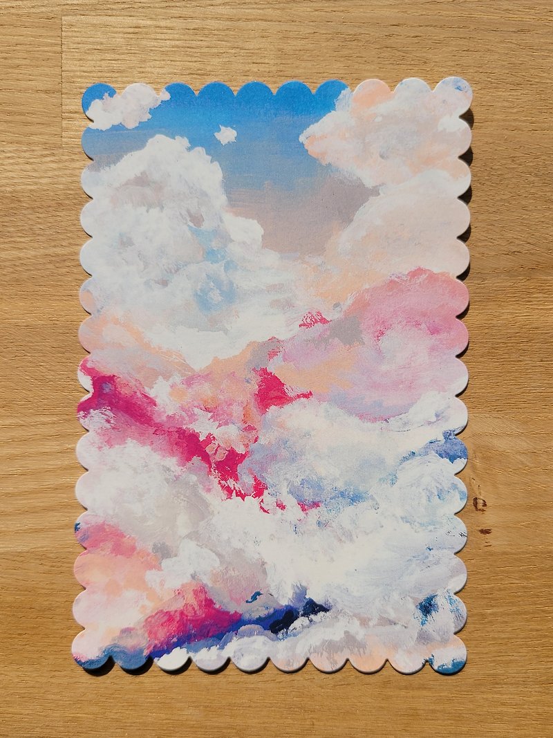 Sunset Biscuit Postcard - การ์ด/โปสการ์ด - กระดาษ สึชมพู
