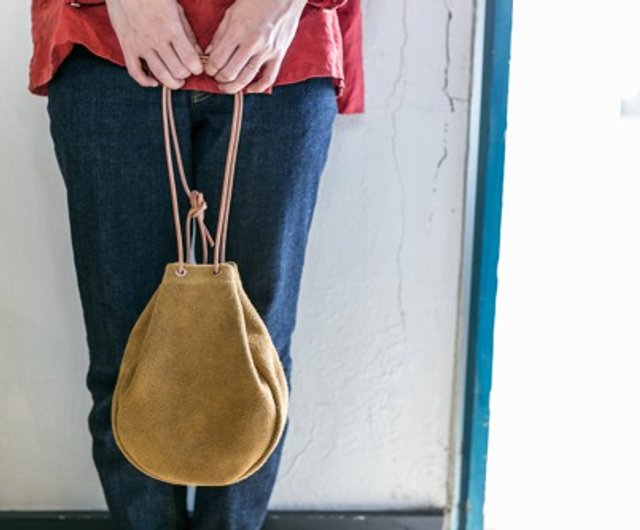 スウェードレザー巾着ポーチ スエード 巾着バッグ｜タッチアンドフロー オンラインショップ