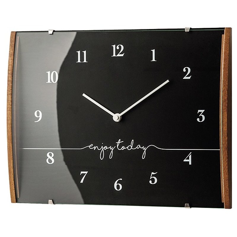 Fredericia - Square Silent Clock Wall Clock (Black) - นาฬิกา - ไม้ สีดำ