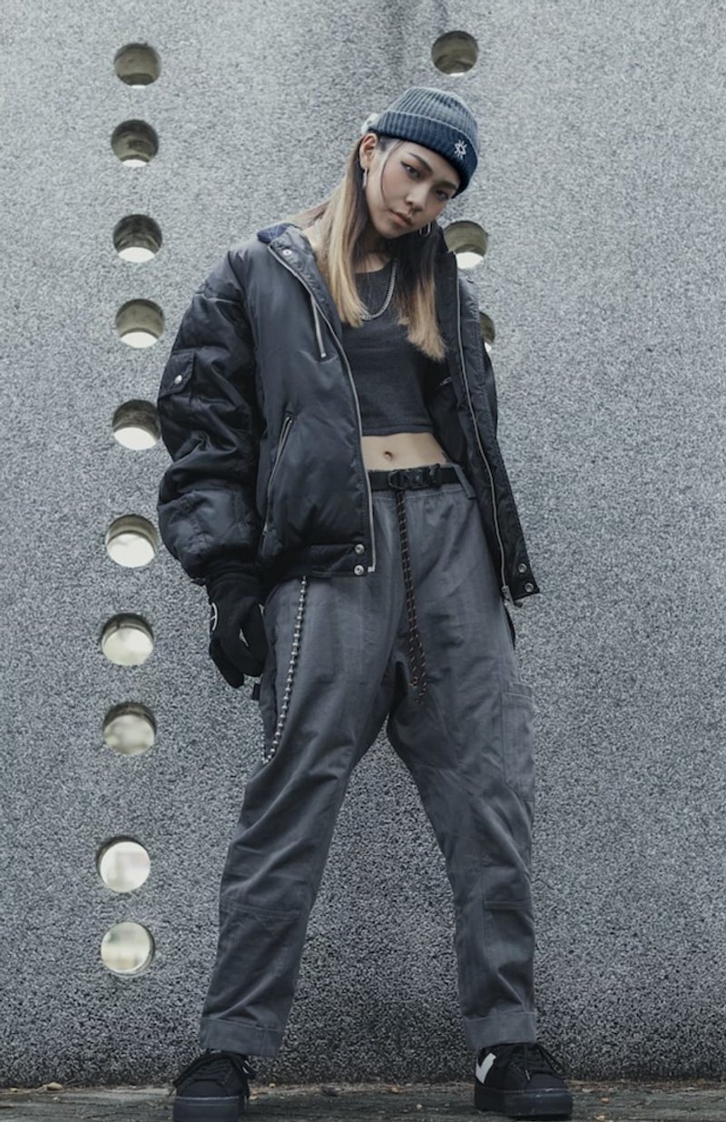 .67ARROW SEENER'S_TAPER PANTS_冬境漫遊 小人字紋刀版褲 長褲 - 男長褲/休閒褲 - 棉．麻 