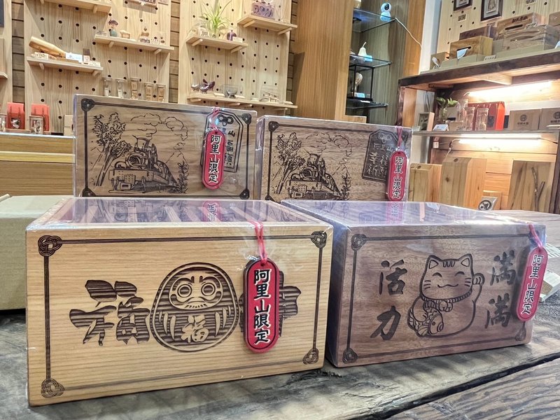 日本神社∣台灣檜木 橄欖木 丨祈福錢箱∣嘉義伴手禮 - 居家收納/收納盒/儲物盒 - 木頭 
