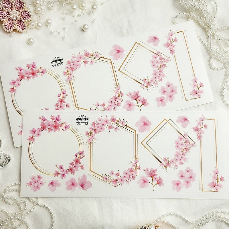 :Cherry Blossom Frame: - Stickers - Other Materials 