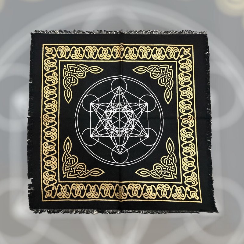 sacred geometry altar cloth - ของวางตกแต่ง - ลินิน 