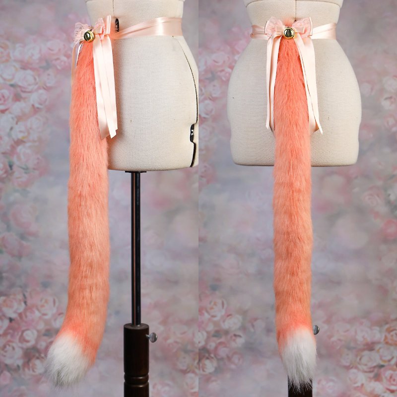 Peachy Cat Tail - 腰帶/皮帶 - 其他材質 橘色