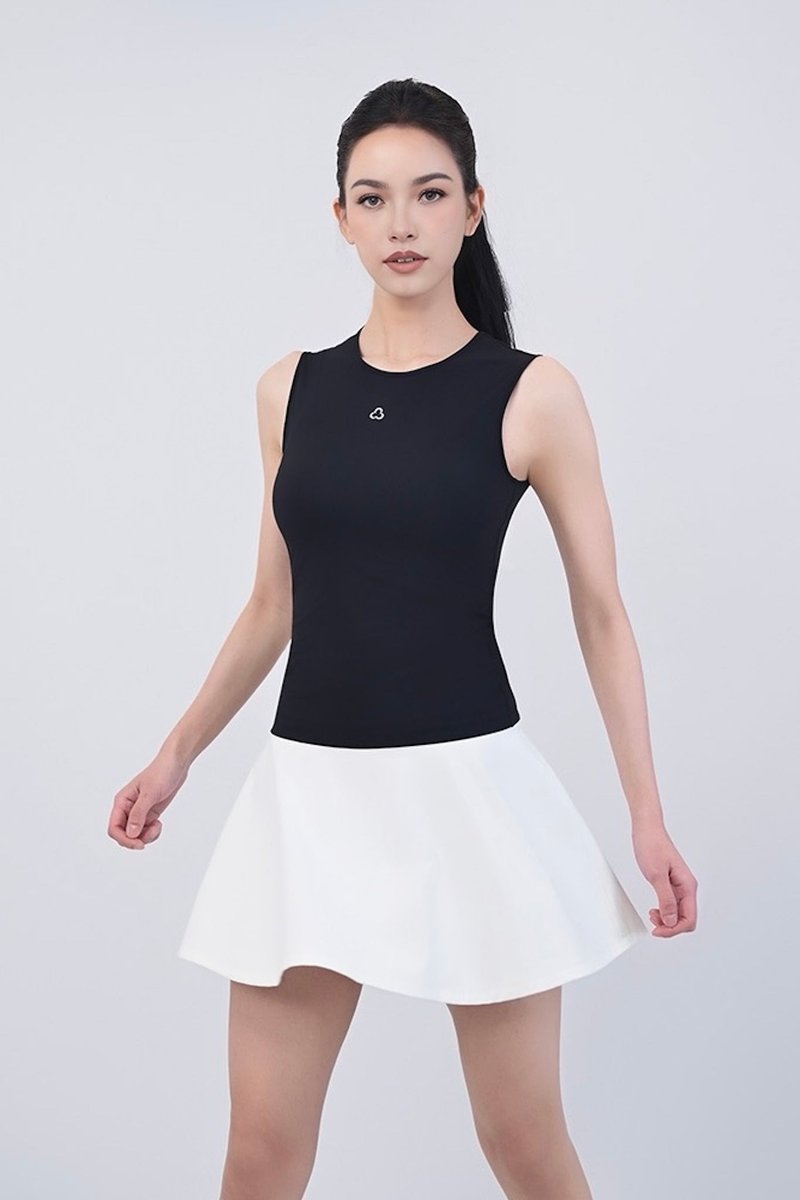 Center Logo Tank - 女運動上衣/背心 - 其他材質 