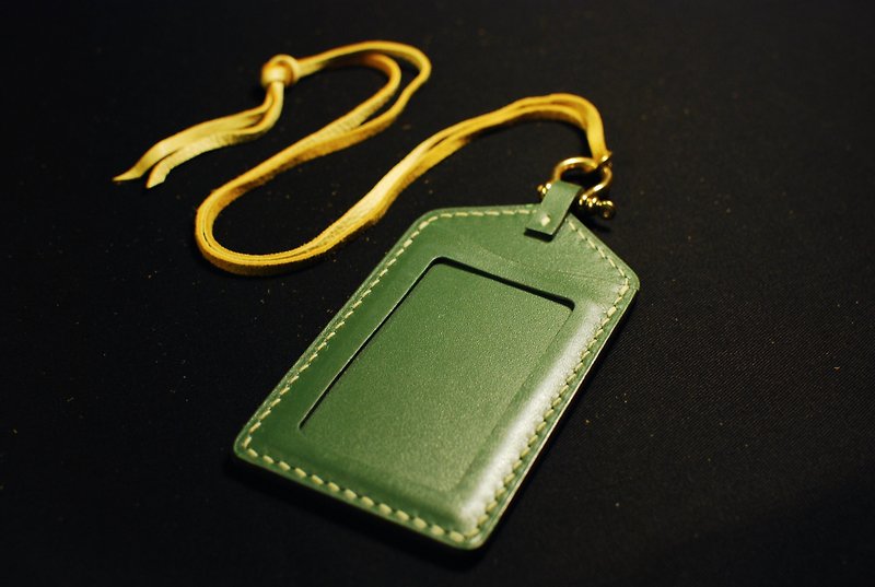 Chrome Tanned Green Identification Card Cover Genuine Leather Handmade Urban Explorer Series Product CITY01G - ID & Badge Holders - Genuine Leather Green