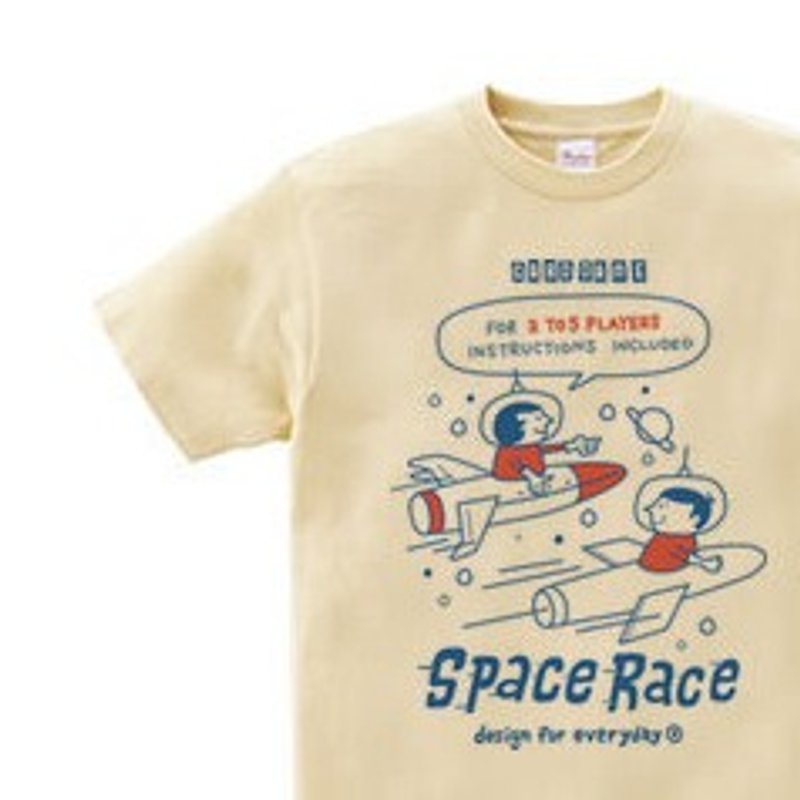 SPACE BOY & GIRL 150.160 (women ML) T-shirt order product] - เสื้อยืดผู้หญิง - ผ้าฝ้าย/ผ้าลินิน สีกากี
