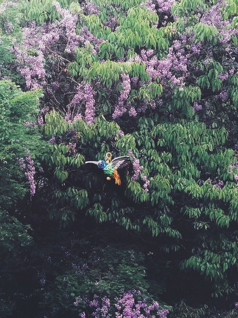 手繪墜子 - 蜂鳥 / hummingbird / ハチドリ - 其他 - 銅/黃銅 多色